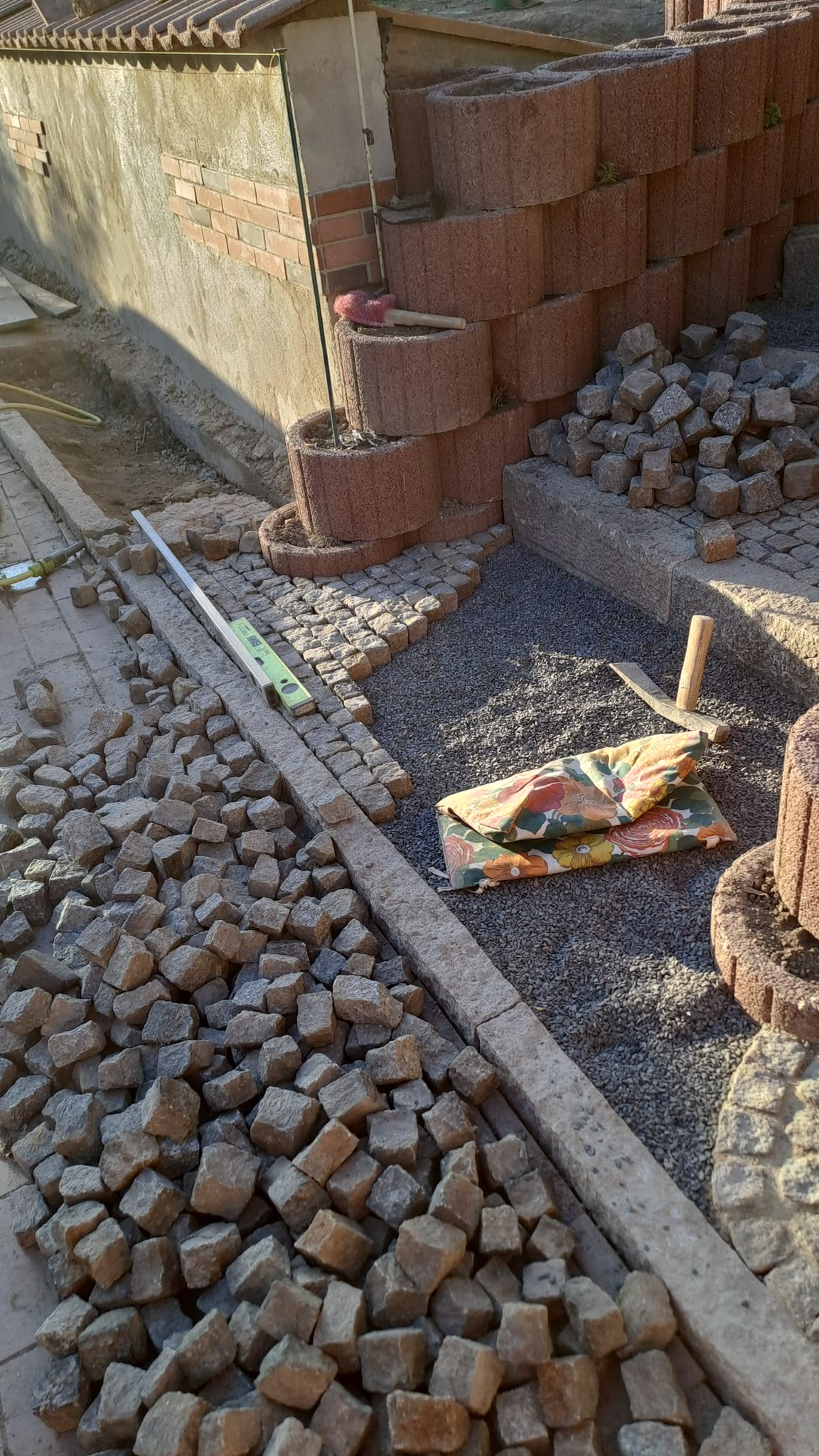 Arbeit auf der Baustelle